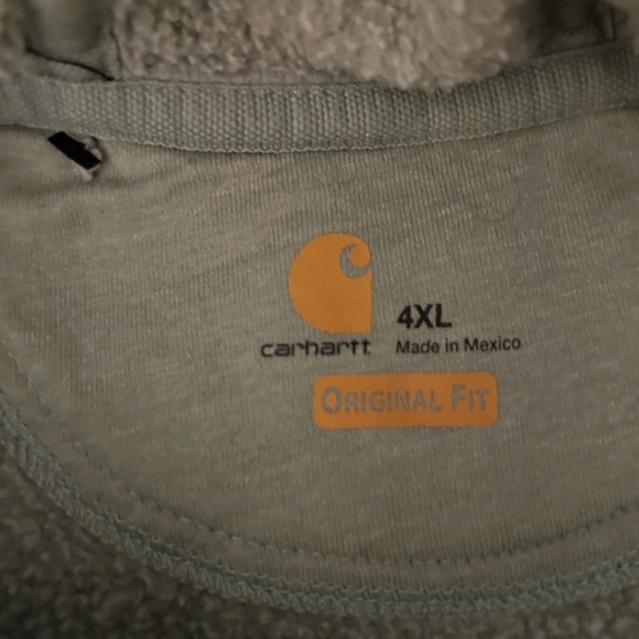 Carhartt Green Hoodie Sweatshirt 4X - Picture 2 of 6